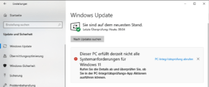 Windows 10 Update & Sicherheit